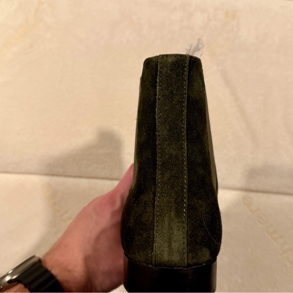 Express Men's Suede Boots in Dark Green - Picture 7 of 11